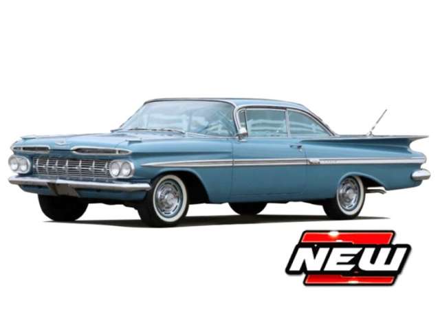 Pre-Order – 1959 Chevrolet Impala, blue 1:24 Maisto Model (mai32946b) – ETA. July/August 2026