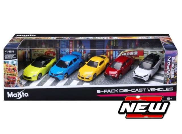 Pre-Order – Japan Collection 5 car set, various 1:64 Maisto Model (mai12702J) – ETA. July/August 2026