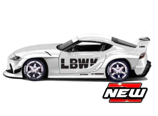 Pre-Order – Toyota GR Supra *Liberty Walk* (Tokyo mods), white 1:24 Maisto Model (mai32554) – ETA. July/August 2026