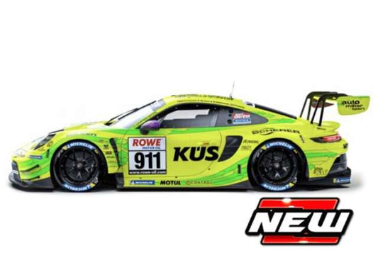 Pre-Order – 2023 Porsche 911 GT3 R #911, green/yellow 1:24 Bburago Model (bura28047G) – ETA. July/August 2026