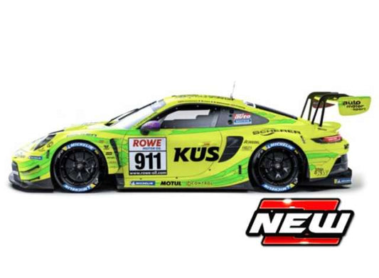 Pre-Order – 2023 Porsche 911 GT3 R #911, green/yellow 1:43 Bburago Model (bura38320G) – ETA. July/August 2026