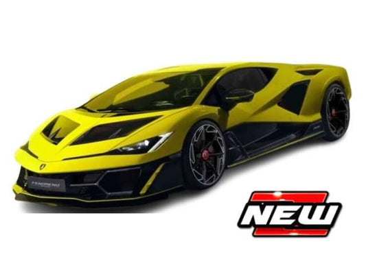 Pre-Order – 2025 Lamborghini Fenomeno, yellow/black 1:18 Bburago Model (bura11053) – ETA. July/August 2026