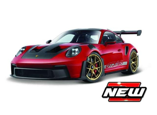 Pre-Order – Porsche 911 GT3 with weissach package, grey/red 1:24 Bburago Model (bura21119G) – ETA. October/November 2026