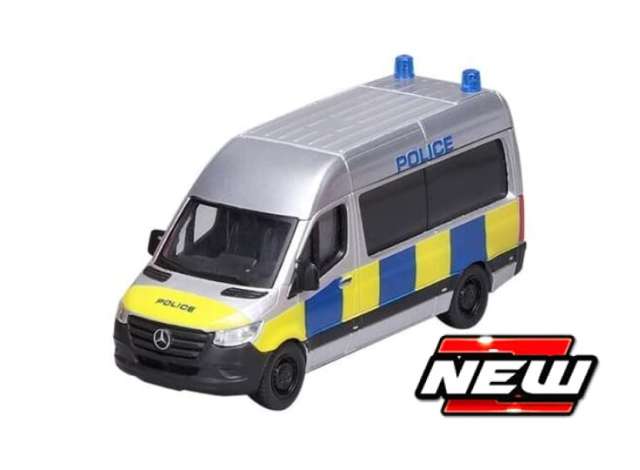 Pre-Order – Mercedes-Benz Sprinter UK Police, grey/yellow/blue 1:50 Bburago Model (bura32062) – ETA. July/August 2026