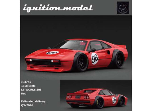 Pre-Order – LB-WORKS 308, red 1:18 Ignition Model (IG3745) – ETA. October/November 2026