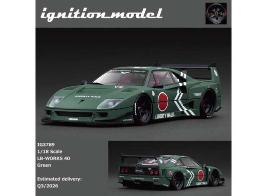 Pre-Order – LB-WORKS 40, green 1:18 Ignition Model (IG3789) – ETA. October/November 2026