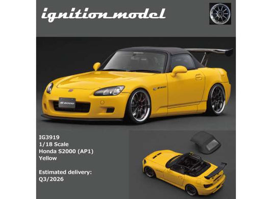 Pre-Order – Honda S2000 (AP1), yellow 1:18 Ignition Model (IG3919) – ETA. October/November 2026