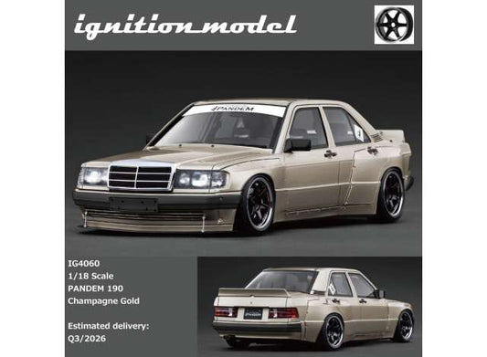 Pre-Order – PANDEM 190, champagne gold 1:18 Ignition Model (IG4060) – ETA. October/November 2026