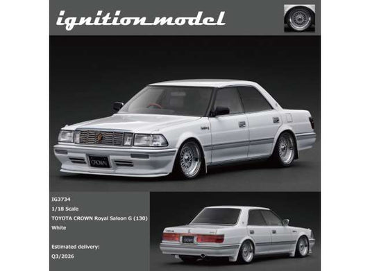 Pre-Order – Toyota Crown Royal Saloon G (130) , pearl white 1:18 Ignition Model (IG3734) – ETA. October/November 2026