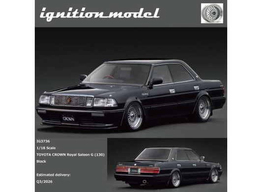 Pre-Order – Toyota Crown Royal Saloon G (130), black 1:18 Ignition Model (IG3736) – ETA. October/November 2026
