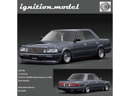Pre-Order – Toyota Crown Royal Saloon G (130), gray metallic 1:18 Ignition Model (IG3738) – ETA. October/November 2026