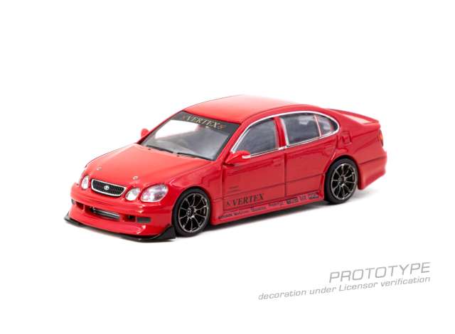 Pre-Order – VERTEX Toyota Aristo JZS161, red 1:64 Tarmac Model (TC-T64G-081-RE) – ETA. September 2026