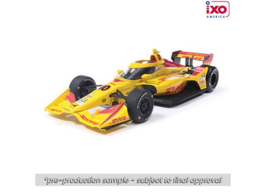 Pre-Order – 2026 NTT INDYCAR Series #10 Alex Palou/Chip Ganassi Racing, TBD (Road Course), yellow/red 1:18 IXO America Model (IND18046) – ETA. July/August 2026