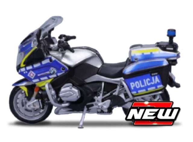 Pre-Order – BMW R 1200 RT Poland Police, blue/grey 1:18 Maisto Model (mai32306-PL) – ETA. July/August 2026