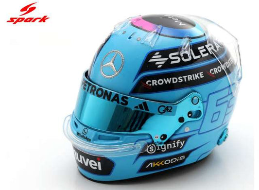 Pre-Order – 2025 Mercedes-AMG PETRONAS F1 Team George Russell, blue 1:5 Spark Model (spa5HF231) – ETA. September 2026