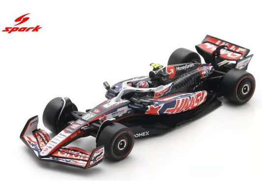 Pre-Order – Haas VF-25 #87 Oliver Bearman MoneyGram Haas F1 Team US GP 2025, black/white/red 1:64 Spark Model (spa64S090) – ETA. September 2026