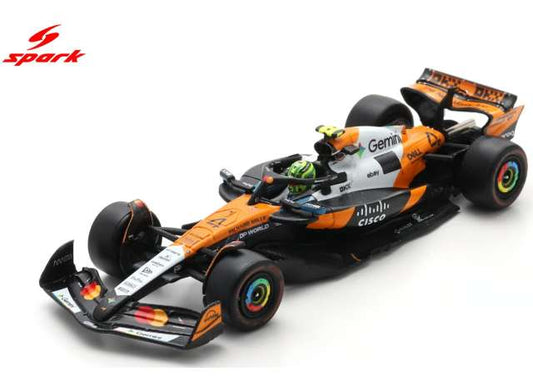 Pre-Order – McLaren MCL39 #4 Lando Norris McLaren Formula 1 Team 2nd US GP 2025, orange/black 1:64 Spark Model (spa64S094) – ETA. September 2026