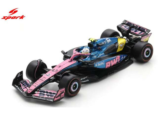 Pre-Order – Alpine A525 #43 Franco Colapinto BWT Alpine Formula One Team US GP 2025, blue/pink 1:64 Spark Model (spa64S096) – ETA. September 2026