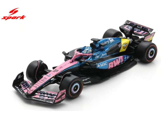Pre-Order – Alpine A525 #10 Pierre Gasly BWT Alpine Formula One Team US GP 2025, blue/pink 1:64 Spark Model (spa64S097) – ETA. September 2026