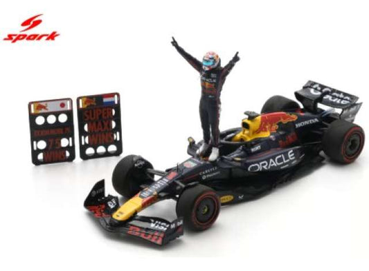 Pre-Order – Red Bull Racing RB21 #1 Max Verstappen with pit boards & bigger base Winner US GP 2025 Oracle Red Bull Racing, blue/yellow/red 1:43 Spark Model (spas9666) – ETA. September 2026