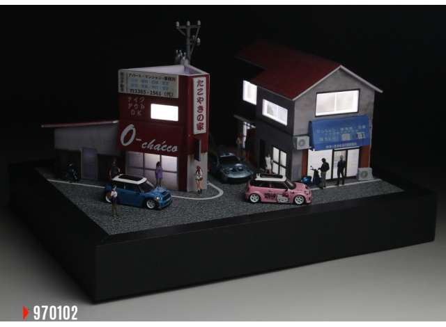 Pre-Order – Diorama *Takoyaki house*, various 1:64 Black Box Diorama Model (MO970102) – ETA. July/August 2026