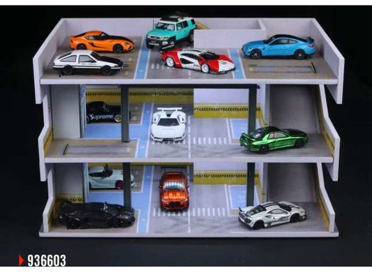 Pre-Order – Diorama Japan parking building C, various 1:64 Black Box Diorama Model (MO936603) – ETA. July/August 2026