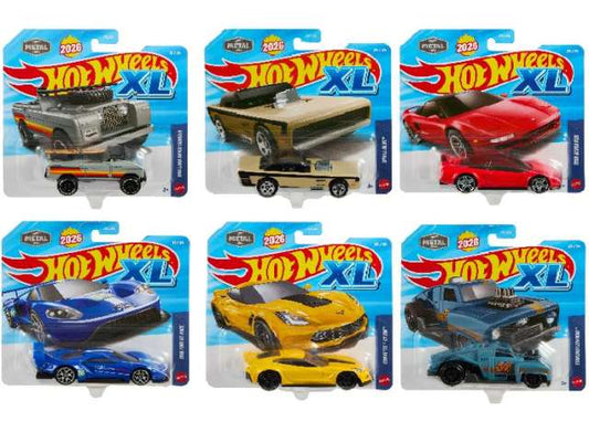 Pre-Order – Hotwheels XL assortment of 6 1:43 Hotwheels Model (hwmvJKL02-979D~6) – ETA. January 2027