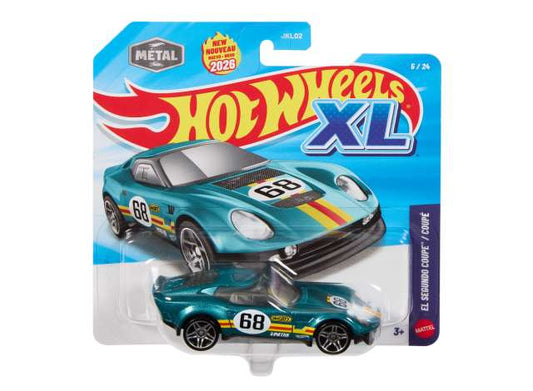 Pre-Order – El Segundo Coupe *Hotwheels XL*, various 1:43 Hotwheels Model (hwmvJKL13) – ETA. September 2026