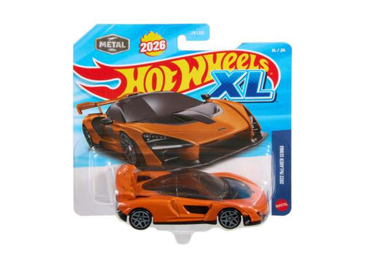 Pre-Order – 2022 McLaren Senna *Hotwheels XL*, orange 1:43 Hotwheels Model (hwmvJLJ41) – ETA. October 2026