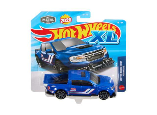 Pre-Order – 2022 Ford Maverick Custom *Hotwheels XL*, blue 1:43 Hotwheels Model (hwmvJLJ43) – ETA. October 2026