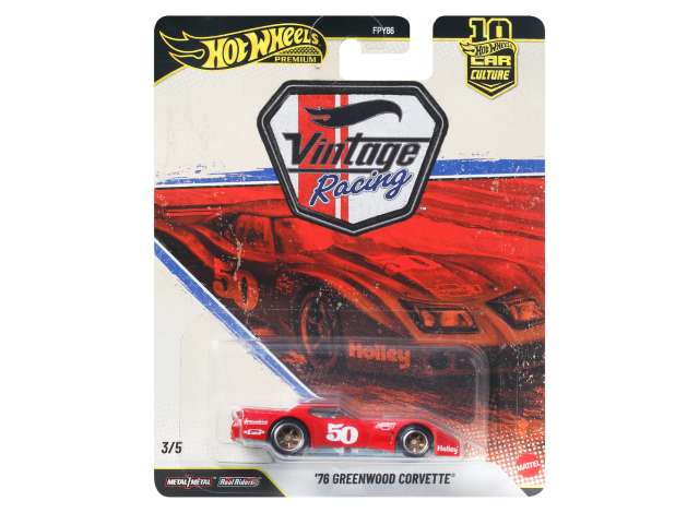Pre-Order – 1976 Greenwood Corvette #50, red 1:64 Hotwheels Model (hwmvJKF24) – ETA. July/August 2026