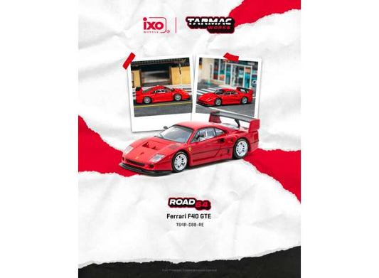 Pre-Order – Ferrari F40 GTE, red 1:64 Tarmac Model (TC-T64R-088-RE) – ETA. September 2026