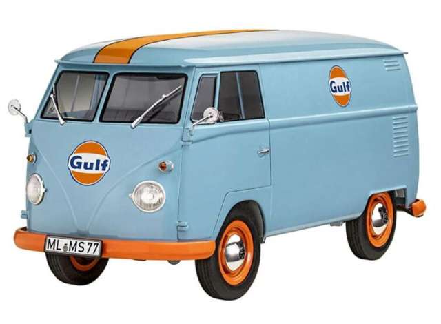 Pre-Order – 2024 Volkswagen T1 Kool Kombi with trailer, *Gulf*, blue/orange 1:18 Solido Model (soli1810908) – ETA. September 2026