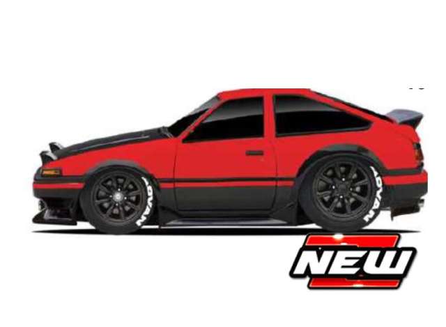 Pre-Order – 1983 Toyota Sprinter Trueno (AE86), red/black 1:64 Maisto Model (mai15526-15610) – ETA. July/August 2026