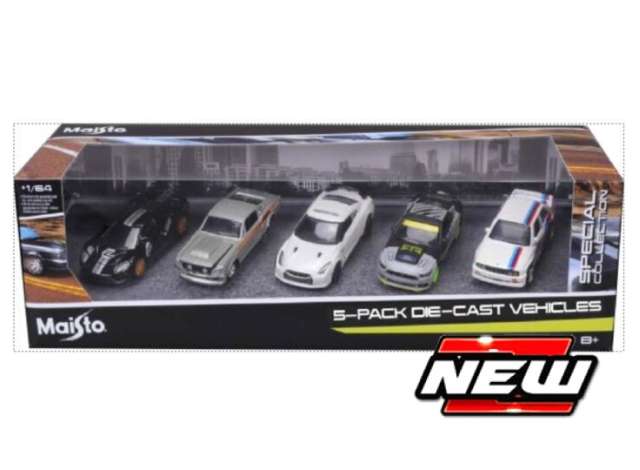 Pre-Order – Special Collection 5 car set, various 1:64 Maisto Model (mai12702S) – ETA. July/August 2026