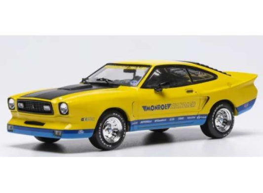 Pre-Order – 1978 Ford Mustang II Monroe Handler, yellow/blue 1:43 IXO Models Model (ixoCLC626) – ETA. July/August 2026