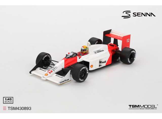 Pre-Order – 1988 McLaren MP4/4 #12 Ayrton Senna Japanese GP Winner, white/red 1:43 TrueScale Model (TSM430893) – ETA. September 2026