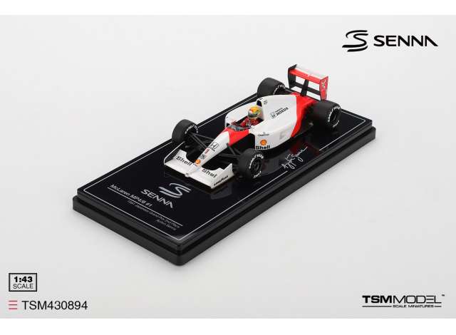 Pre-Order – 1991 McLaren MP4/6 #1 Ayrton Senna Japanese GP 2nd Place, white/red 1:43 TrueScale Model (TSM430894) – ETA. September 2026