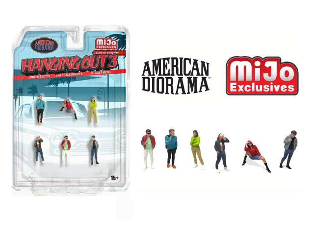 Figure set - Hanging Out 3 1:64 American Diorama Model