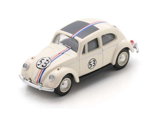 Pre-Order – Volkswagen Kever Herbie #53 Rally, cream/red/blue 1:64 Schuco Model (schucoS64U00015) – ETA. September 2026