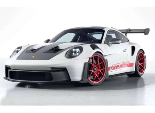 Pre-Order – 2022 Porsche 911 GT3 RS w/Weissach Pack, White/Pyro Red 1:18 Norev Model (nor187373) Stocks Due September 2026