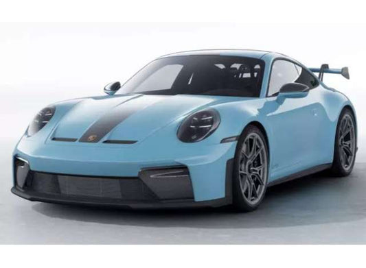 Pre-Order – 2025 Porsche 911 GT3 w/Weissach Pack, Gulf Blue 1:18 Norev Model (nor187000) Stocks Due September 2026
