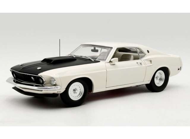 Pre-Order – 1969 Ford Mustang Boss 429, KK1201 Prototype *Unrestored Barn Find Edition*, white 1:18 Acme Diecast Model (acme1801891) – ETA. July/August 2026