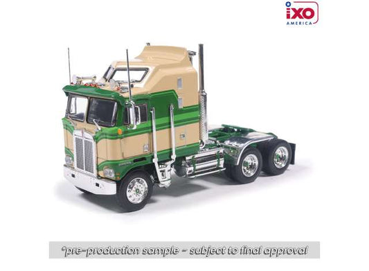 Pre-Order – 1976 Kenworth K100 Aerodyne, tan/green 1:64 IXO America Model (ixoU64TR026) – ETA. July/August 2026