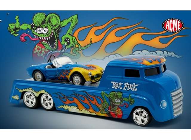 Pre-Order – Rat Fink Hauler and Cobra Super Snake, various 1:64 Acme Diecast Model (acmeSC64006) – ETA. July/August 2026