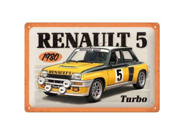 Pre-Order – Metal Tac Signs 3D, Renault 5 1:0 Tac Signs Model (tac3D22435) – ETA. July/August 2026
