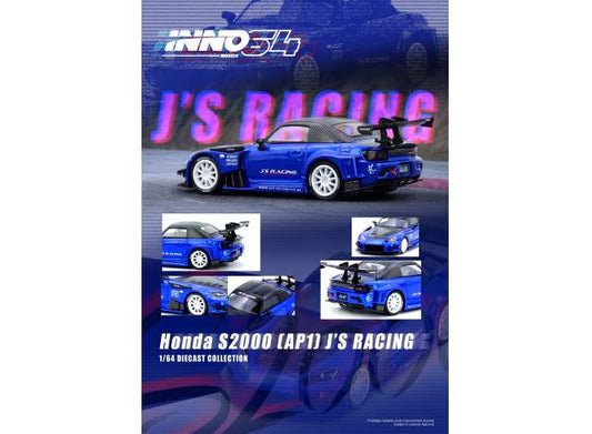 Pre-Order – Honda S2000 J'S RACING, blue 1:64 Inno Models Model (IN64-S2000JS-BLUE) – ETA. July/August 2026
