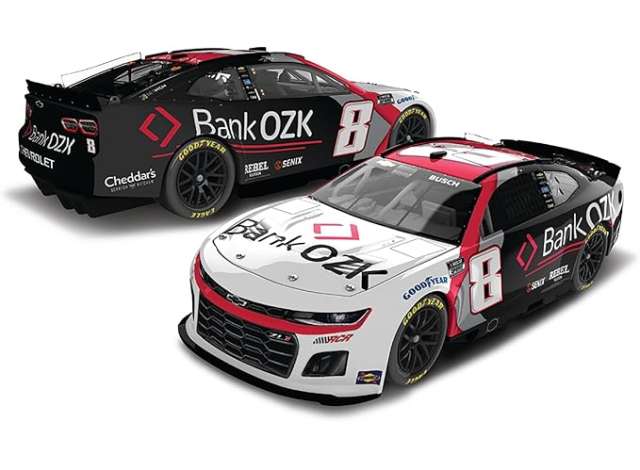 2025 Chevrolet #8 Kyle Busch *Bank of the Ozarks*, black/red/grey 1:64 Action Racing Collectibles Model