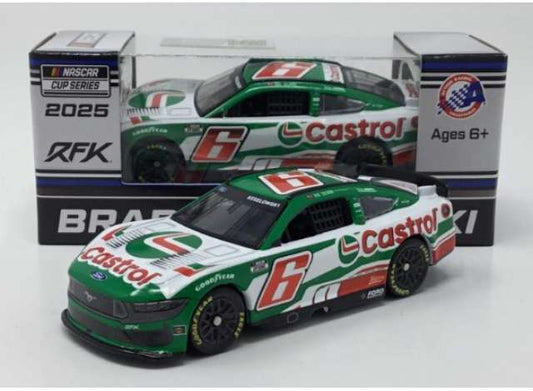 2025 Ford Mustang #6 Brad Keselowski *Castrol*, white/green/red 1:64 Action Racing Collectibles Model