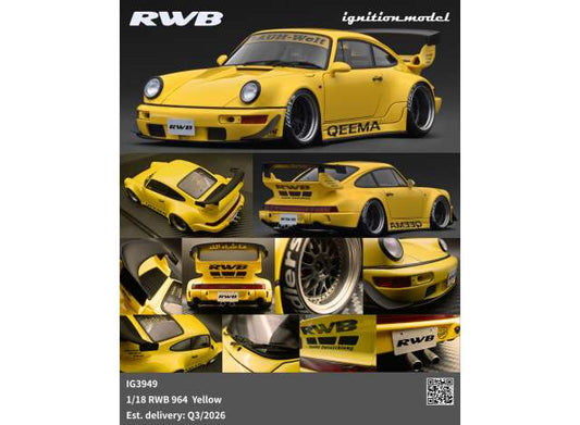 Pre-Order – RWB 964, yellow 1:18 Ignition Model (IG3949) – ETA. October/November 2026